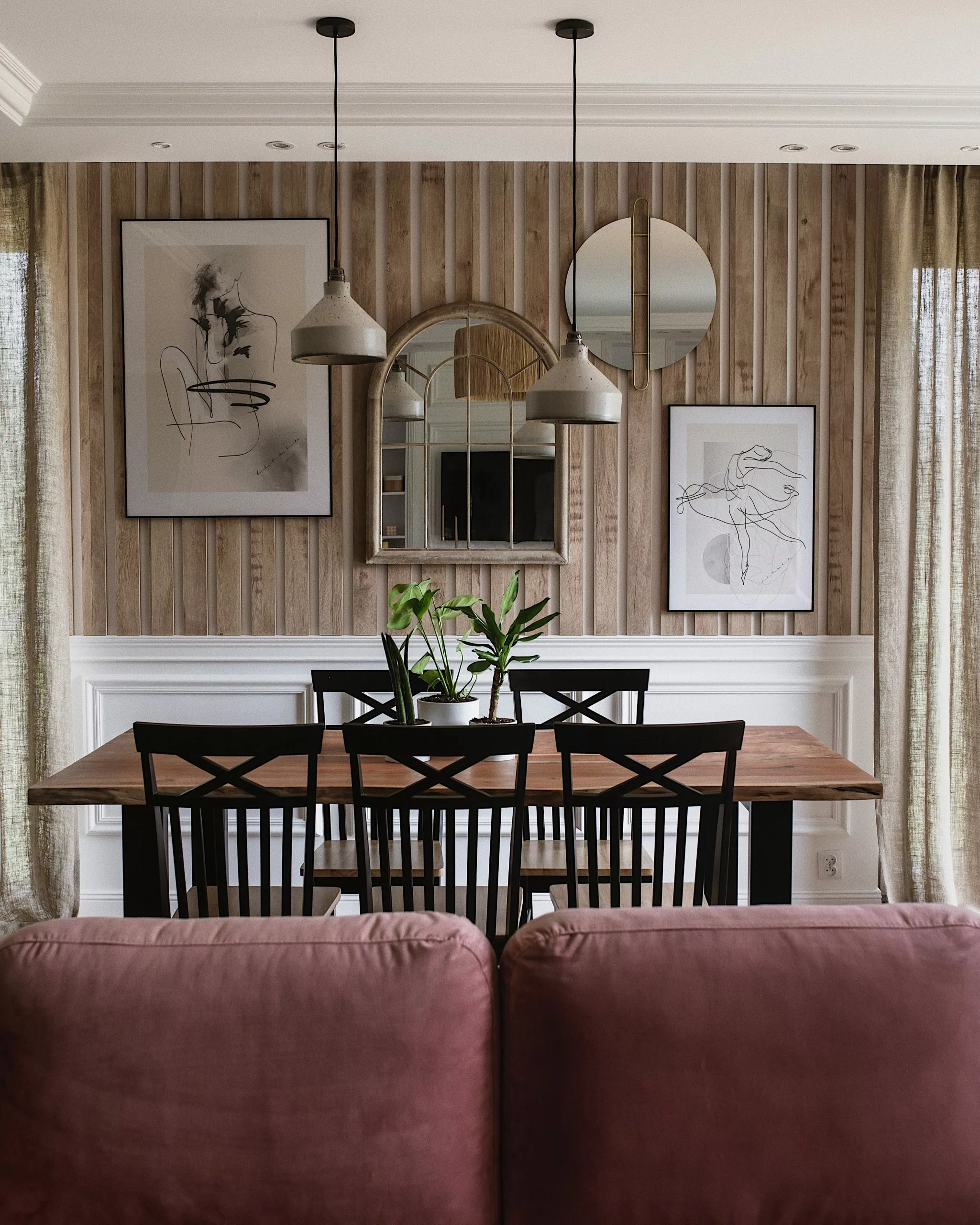 Beliani Conjunto De 2 Sillas De Comedor De Madera De Caucho Clara/negro HOUSTON 5 Beliani Conjunto De 2 Sillas De Comedor De Madera De Caucho Clara/negro HOUSTON - Imagen 3