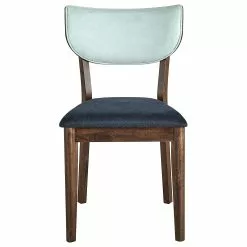 Beliani Conjunto De 2 Sillas De Poliéster/madera De Caucho Azul/madera Oscura MOKA -Sillas Ventas undef src sa picid 832130 type whitesh image scaled