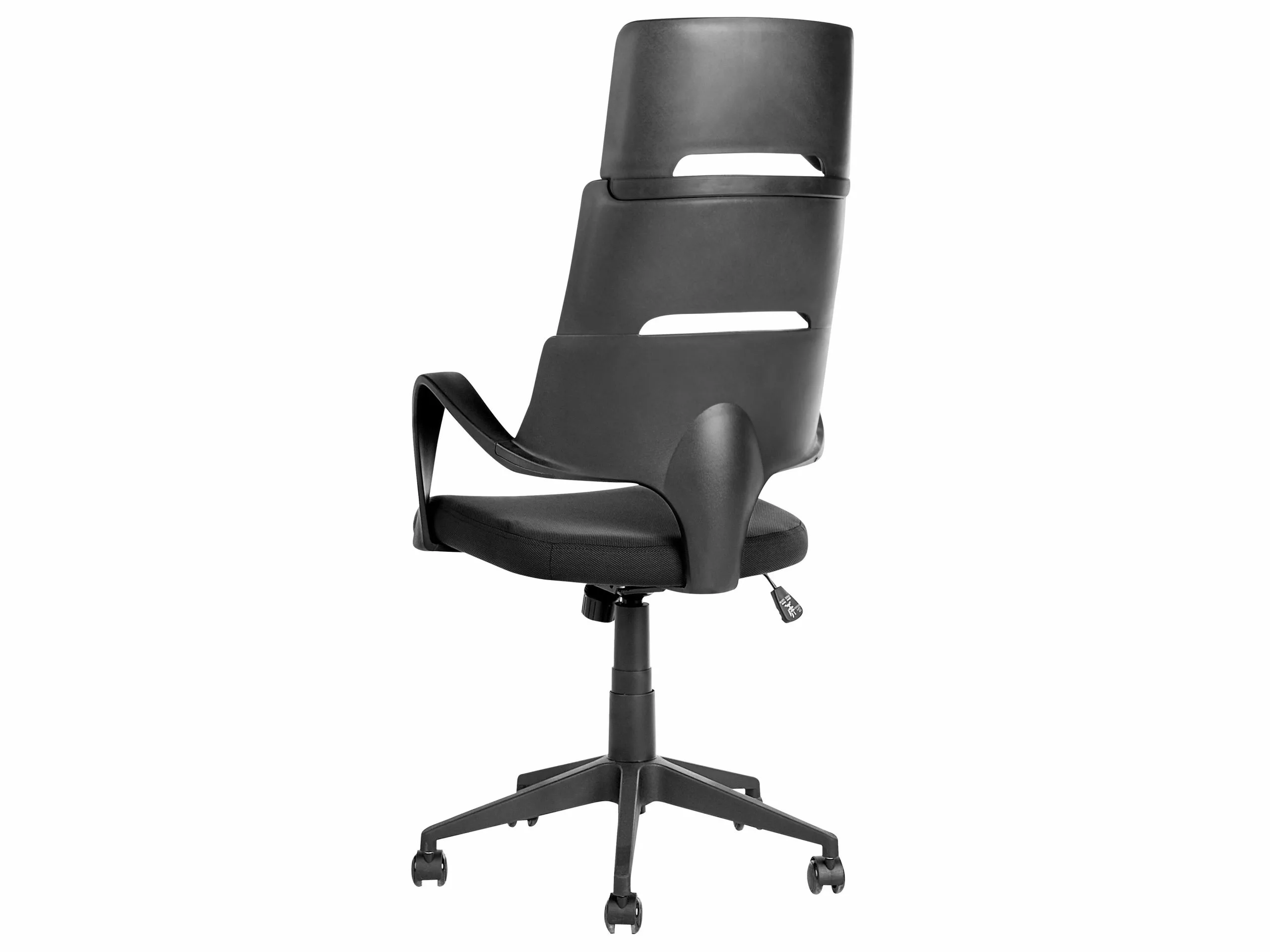 Beliani Silla De Oficina Reclinable De Poliéster Negro GRANDIOSE 8 Beliani Silla De Oficina Reclinable De Poliéster Negro GRANDIOSE - Imagen 6