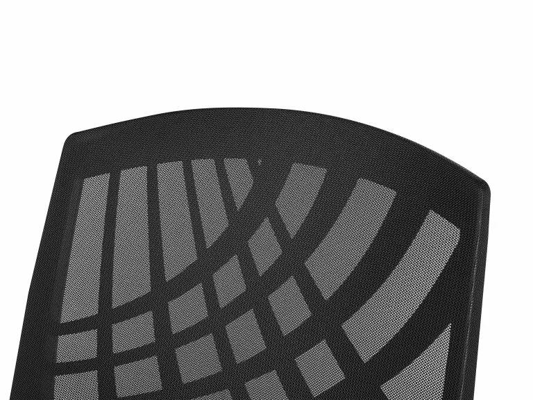 Beliani Silla De Oficina Reclinable De Poliéster Negro BONNY - Imagen 8