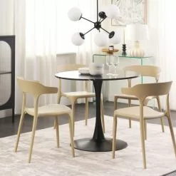 Beliani Conjunto De 4 Sillas Beige Arena GUBBIO 13 Beliani Conjunto De 4 Sillas Beige Arena GUBBIO -Sillas Ventas undef src sa picid 844322 type whitesh image scaled