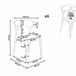 Beliani Conjunto De 4 Sillas Beige Arena GUBBIO 19 Beliani Conjunto De 4 Sillas Beige Arena GUBBIO -Sillas Ventas undef src sa picid 844328 type whitesh image scaled
