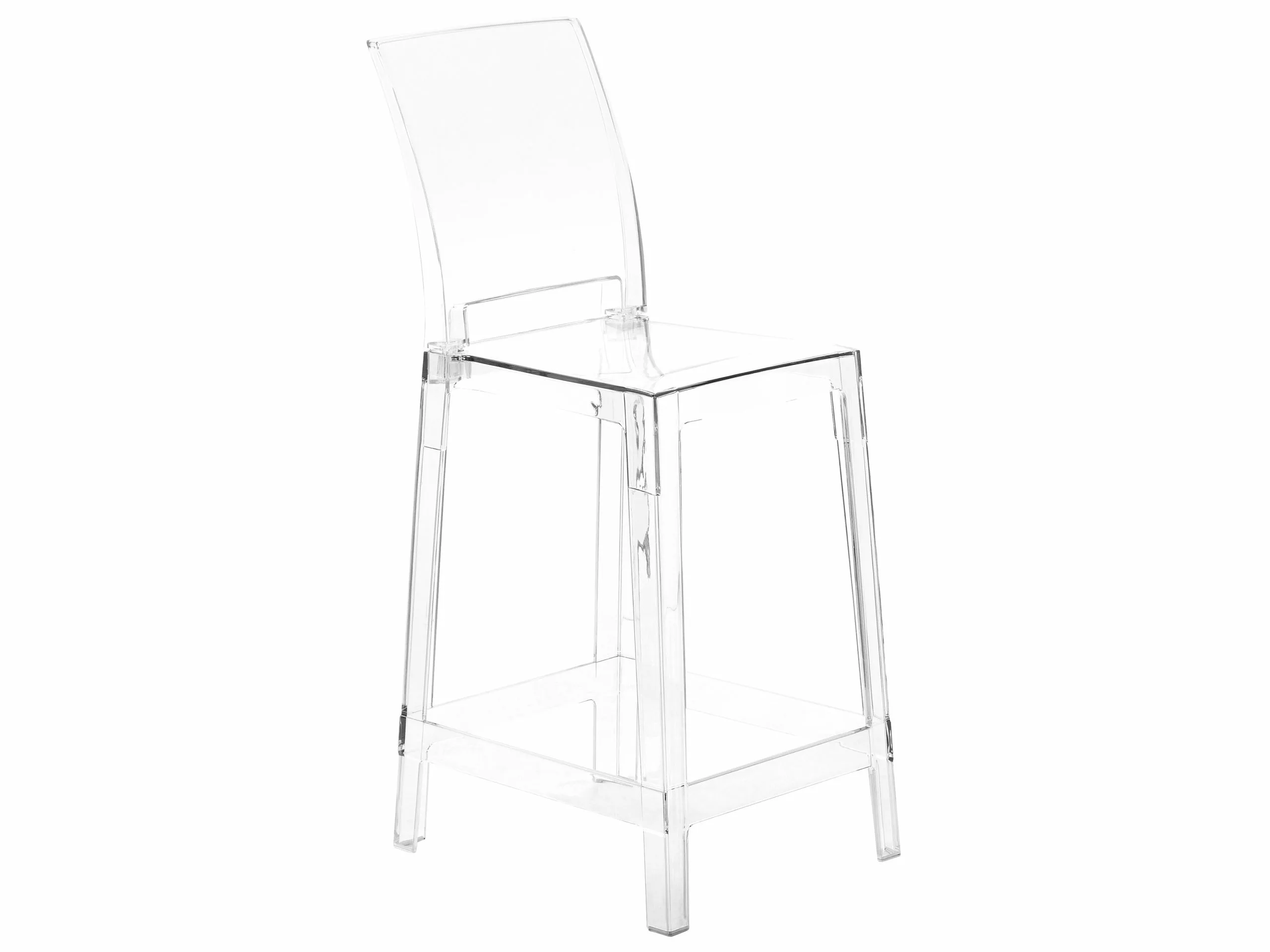 Beliani Conjunto De 2 Sillas De Bar Transparentes WELLINGTON 5 Beliani Conjunto De 2 Sillas De Bar Transparentes WELLINGTON - Imagen 3