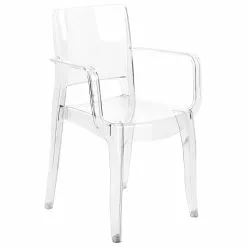 Beliani Conjunto De 2 Sillas Transparentes KENWOOD -Sillas Ventas undef src sa picid 844648 type whitesh image scaled