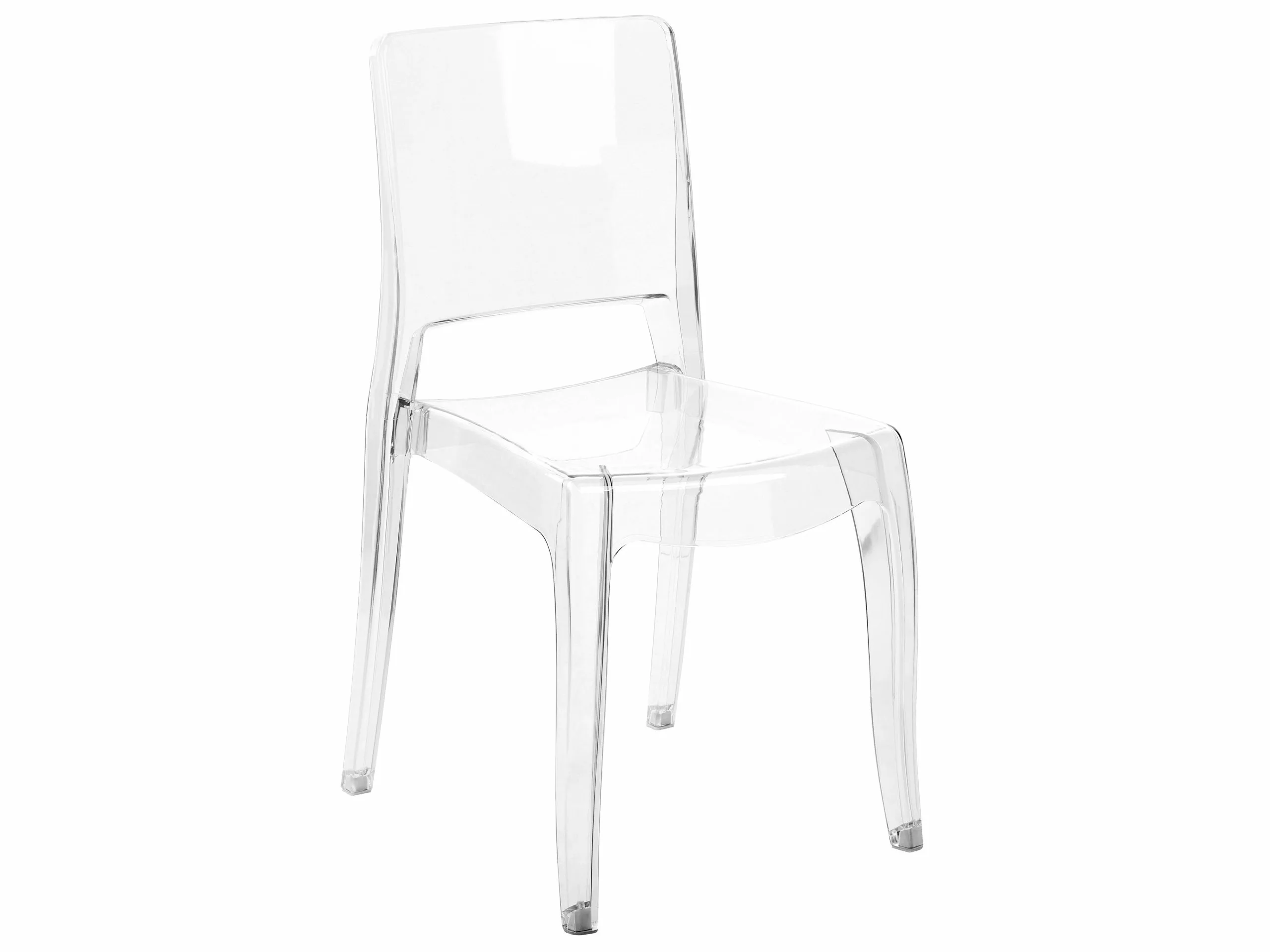 Beliani Conjunto De 2 Sillas Transparentes WESTBRIDGE - Imagen 3