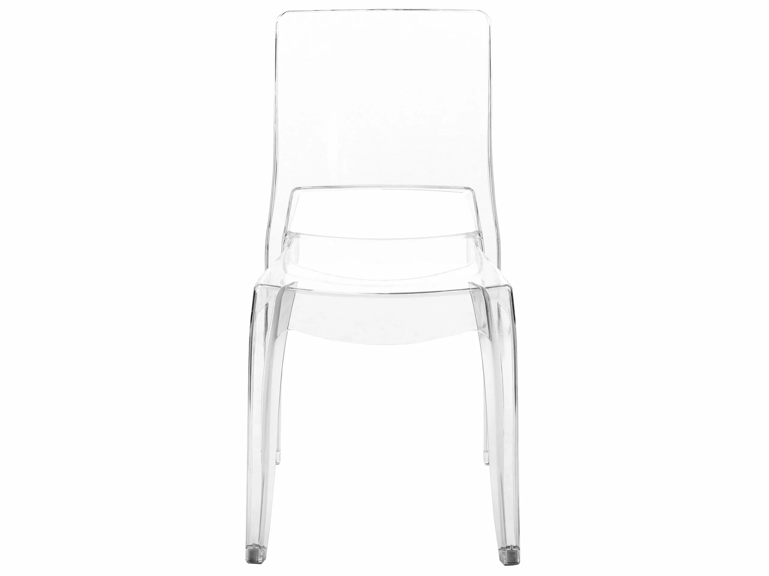 Beliani Conjunto De 2 Sillas Transparentes WESTBRIDGE - Imagen 4