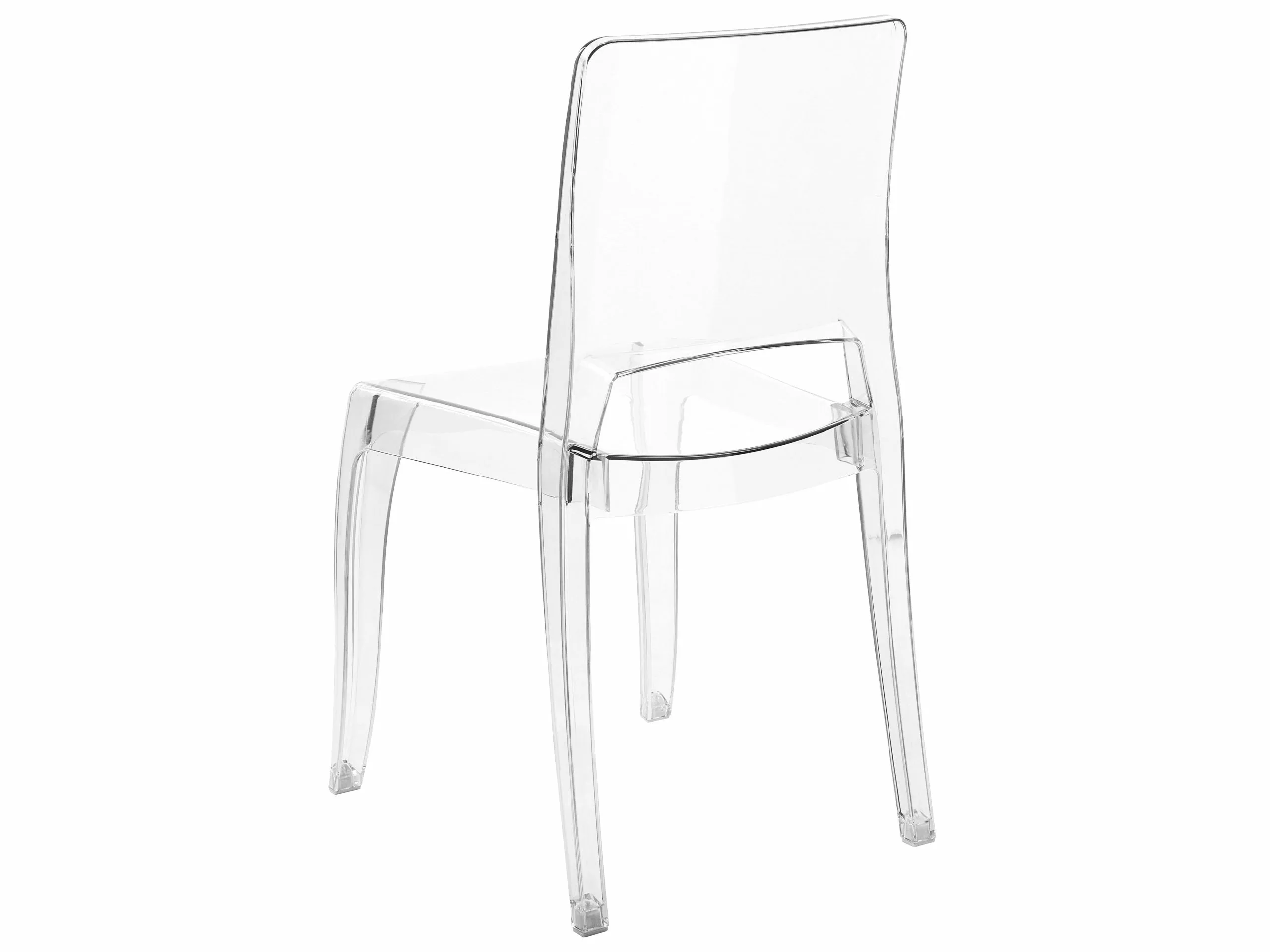 Beliani Conjunto De 2 Sillas Transparentes WESTBRIDGE - Imagen 5