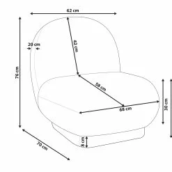Beliani Sillón Blanco/dorado LOVIISA -Sillas Ventas undef src sa picid 846493 type whitesh image scaled