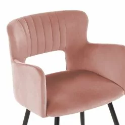 Beliani Conjunto De 2 Sillas De Comedor De Terciopelo Rosa Pastel/negro SANILAC 16 Beliani Conjunto De 2 Sillas De Comedor De Terciopelo Rosa Pastel/negro SANILAC -Sillas Ventas undef src sa picid 847082 type whitesh image scaled