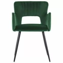 Beliani Conjunto De 2 Sillas De Comedor De Terciopelo Verde Esmeralda/negro SANILAC -Sillas Ventas undef src sa picid 847174 type whitesh image scaled