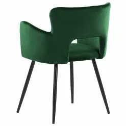 Beliani Conjunto De 2 Sillas De Comedor De Terciopelo Verde Esmeralda/negro SANILAC -Sillas Ventas undef src sa picid 847175 type whitesh image scaled