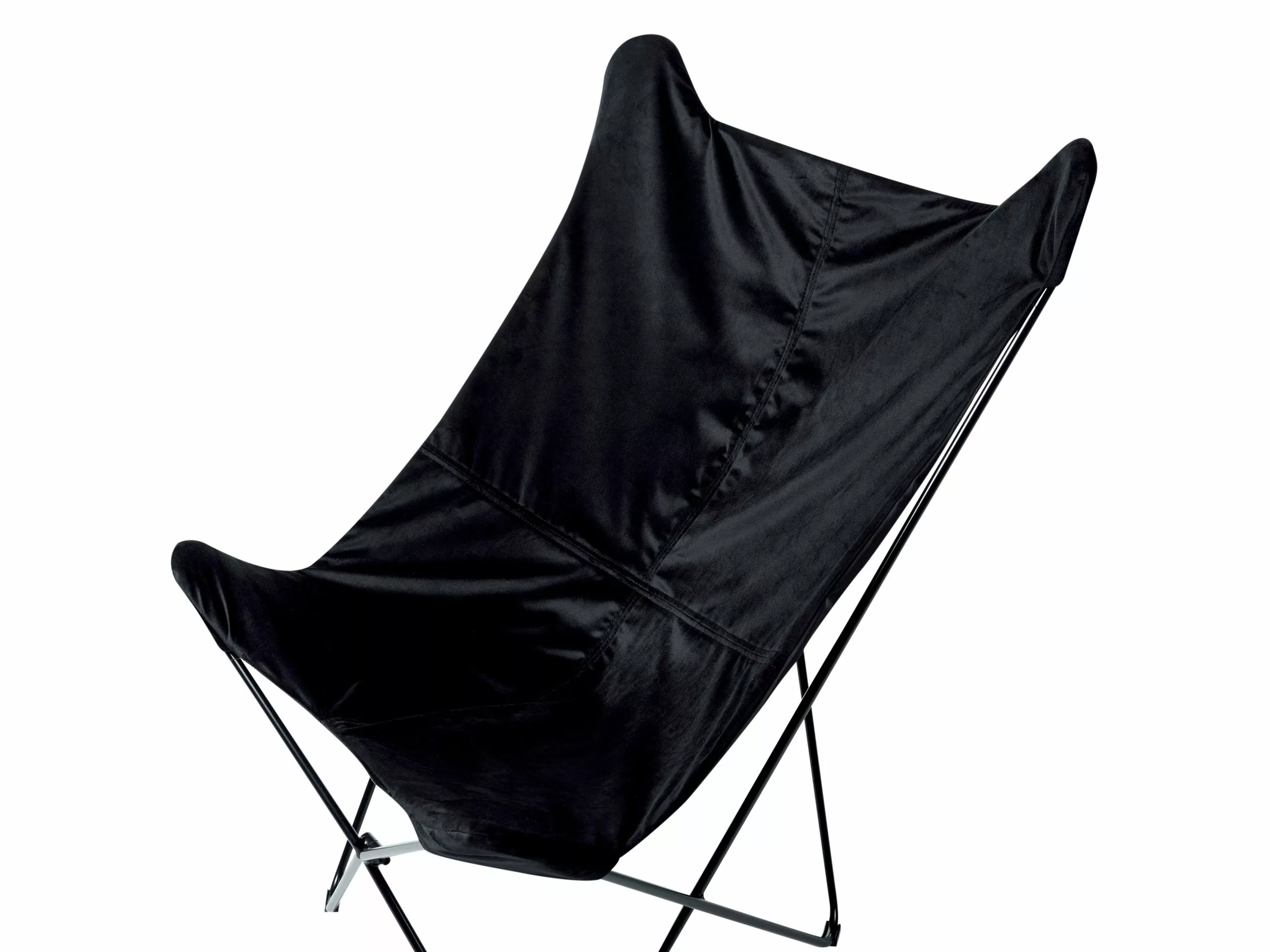 Beliani Sillón De Terciopelo Negro NYBRO 7 Beliani Sillón De Terciopelo Negro NYBRO - Imagen 5