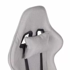 Beliani Silla De Oficina De Poliéster Gris Claro/negro WARRIOR -Sillas Ventas undef src sa picid 852026 type whitesh image scaled