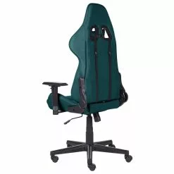 Beliani Silla De Oficina De Poliéster Verde Oscuro/negro WARRIOR -Sillas Ventas undef src sa picid 852076 type whitesh image scaled